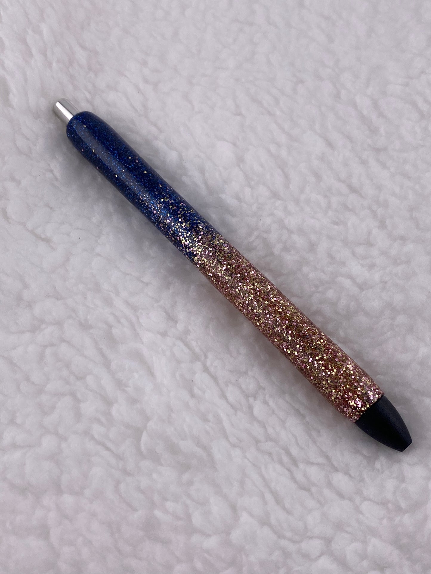 RTS Ink Joy Pen Navy Blue and Rose Gold Ombre Glitter