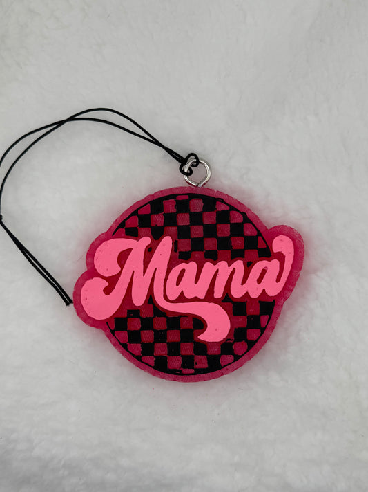 RTS Mama Checkered Freshie Scent Black Raspberry Vanilla