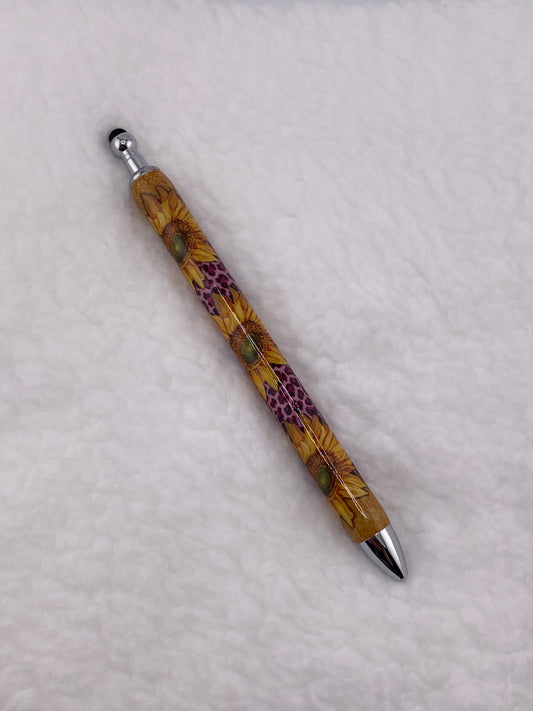 RTS Stylus Pen Sunflower Pink/Cheetah print