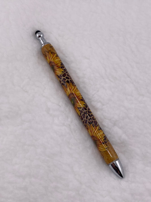 RTS Stylus Pen Sunflower Brown/Cheetah print