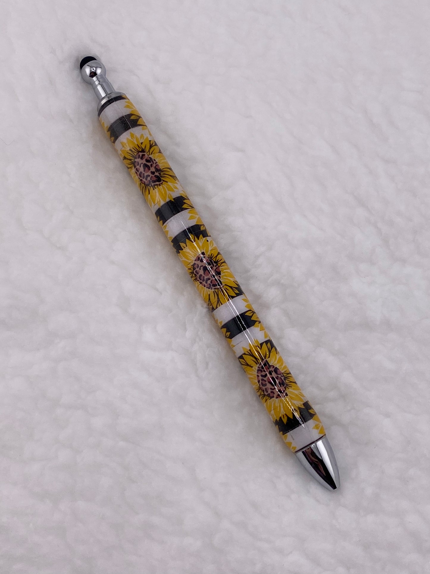 RTS Stylus Pen Sunflower White and Black Striped print