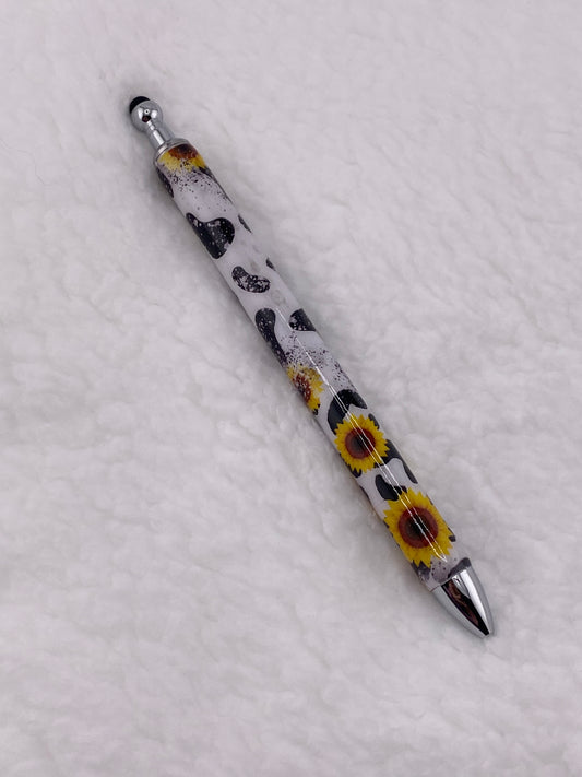 RTS Stylus Pen Sunflower Cow print