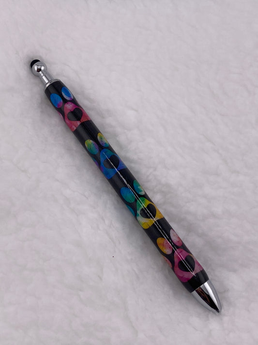 RTS Stylus Pen Multi colored Paw Print