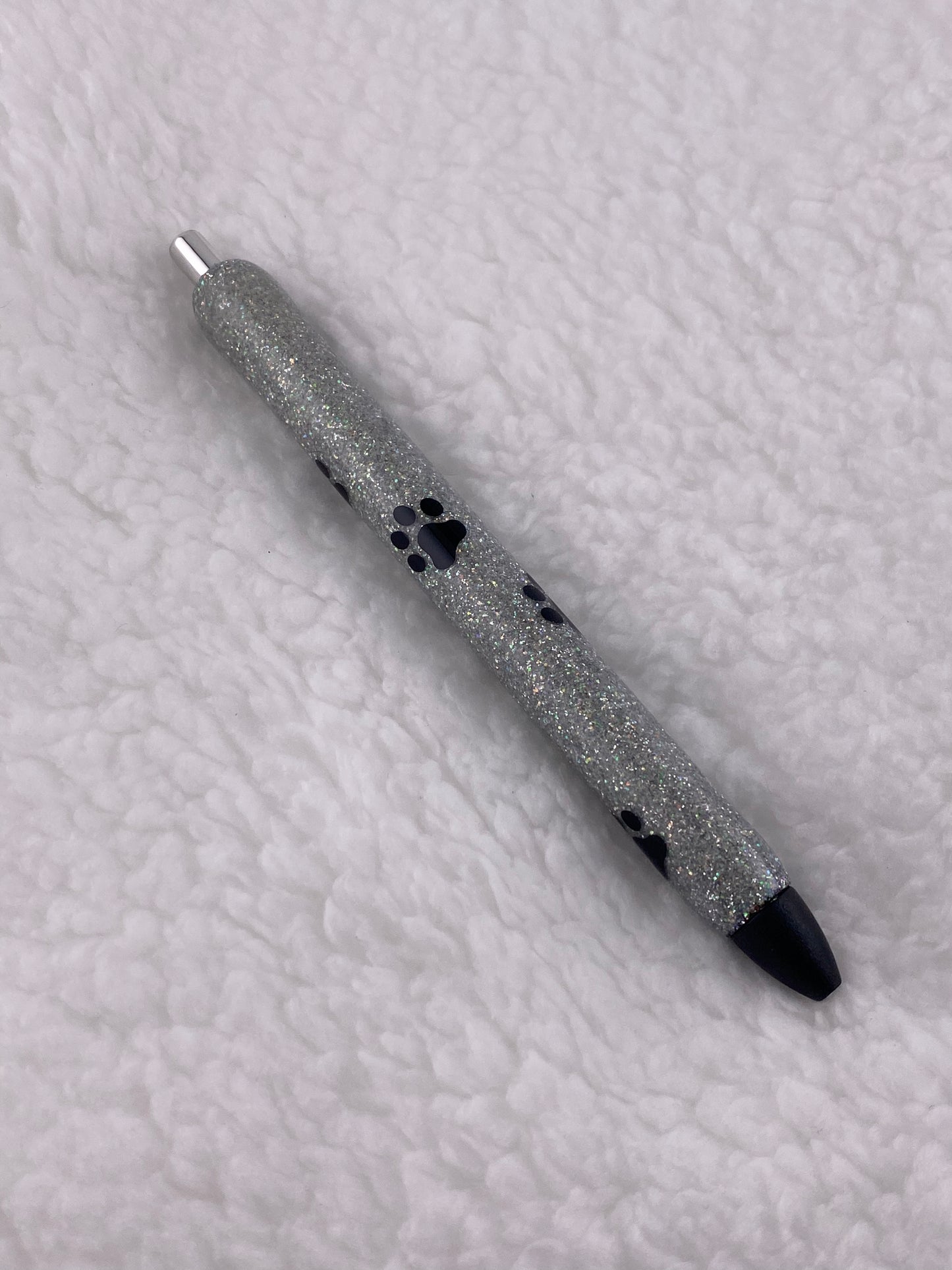 RTS Ink Joy Pen Silver glitter, paw prints