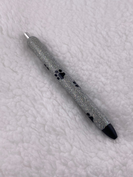 RTS Ink Joy Pen Silver glitter, paw prints
