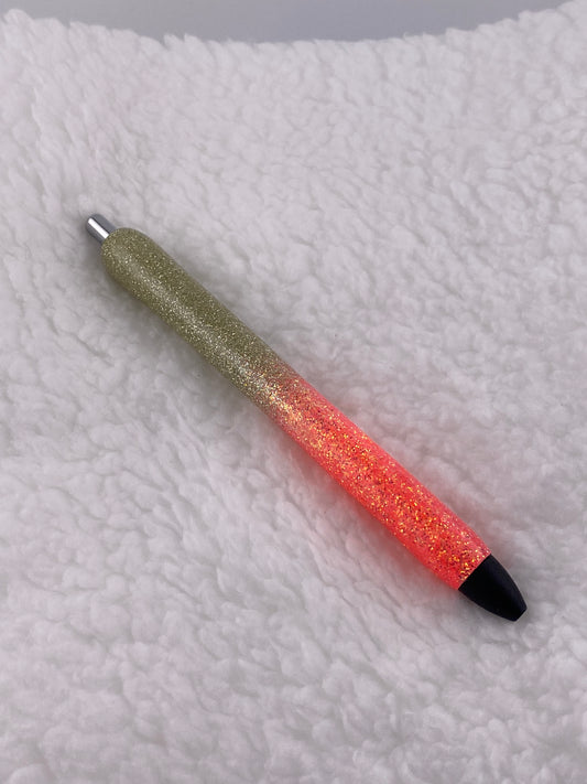 RTS Ink Joy Pen Champagne and Coral Glitter Ombre