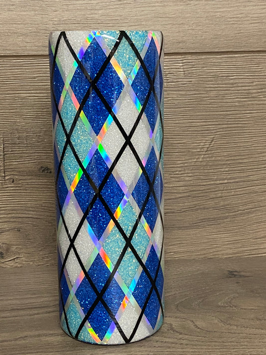 RTS Argyle Tumbler (Blue, Light Blue, White)